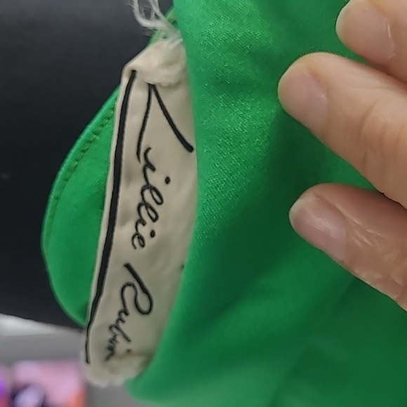 Vintage Green Button-Down Nelted Maxi Dress - Picture 6 of 7